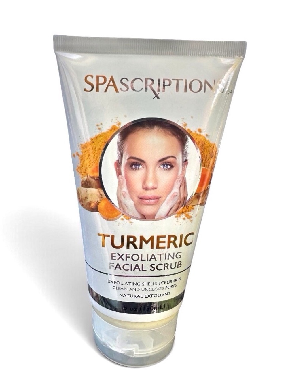 SPASCRIPTIONS Turmeric Exfoliating Facial Scrub - Size 5oz.